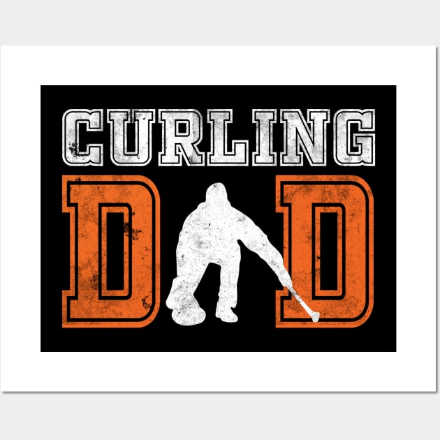 Curling Dad Wall Art by mazurprop